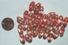30 13mm Striped Oval Orange